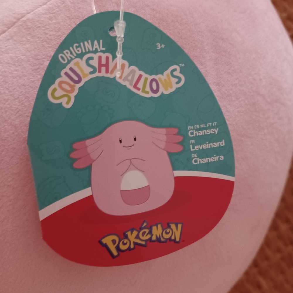 Squishmallows Pokemon Chansey 10 Inch Pink Plush Stuffed Animal New With Tags - Picture 6 of 16